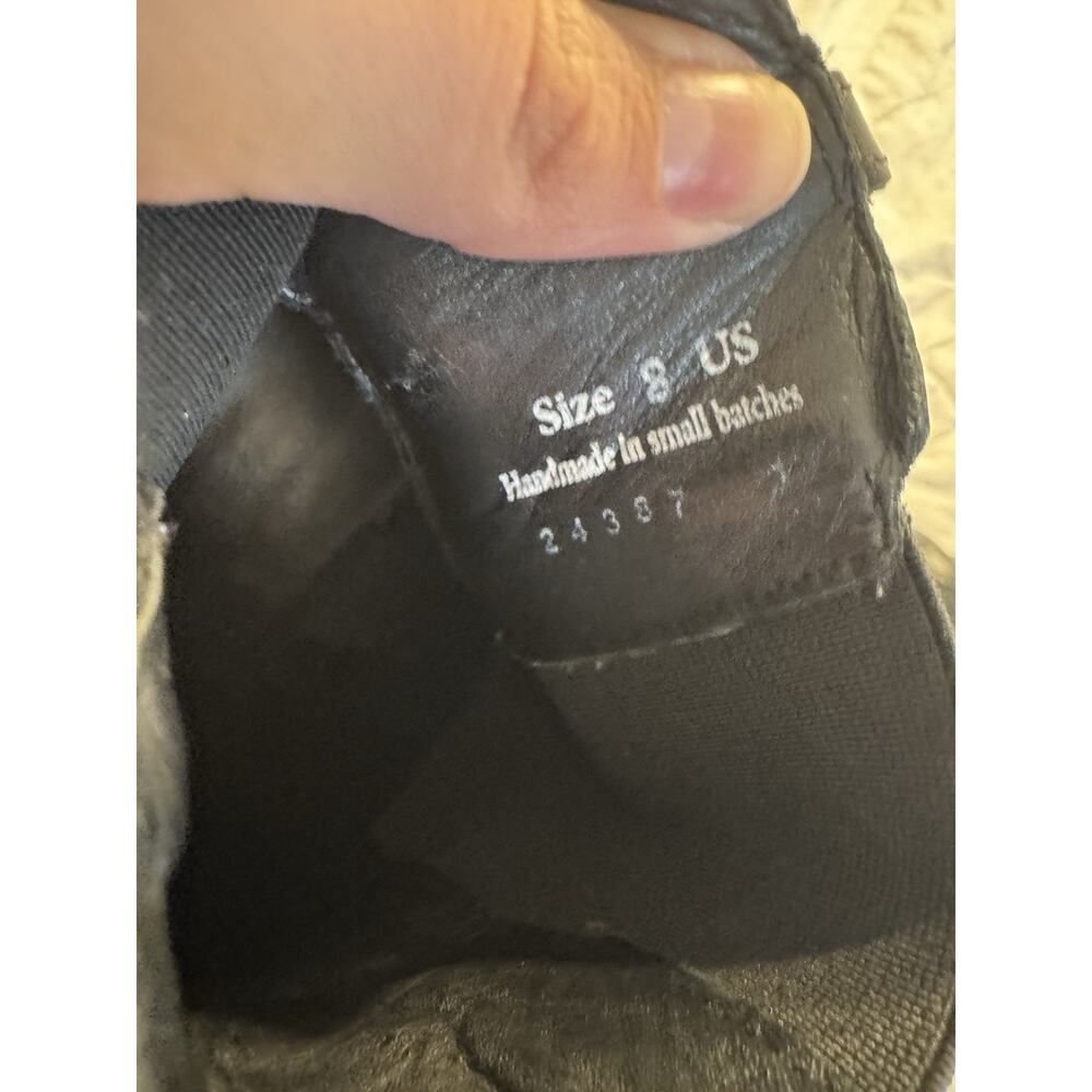 Thursday Boot Co. Women's Duccess Chelsea Booties Black Leather Stretch Size 8 - Picture 7 of 9